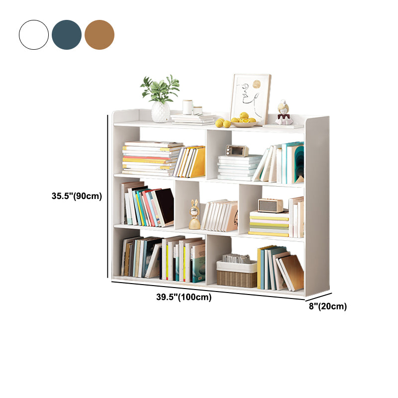 Scandinavian Engineer Wood Bookshelf 7.8" W Bookshelf for Home