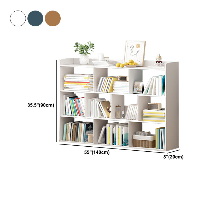 Scandinavian Engineer Wood Bookshelf 7.8" W Bookshelf for Home