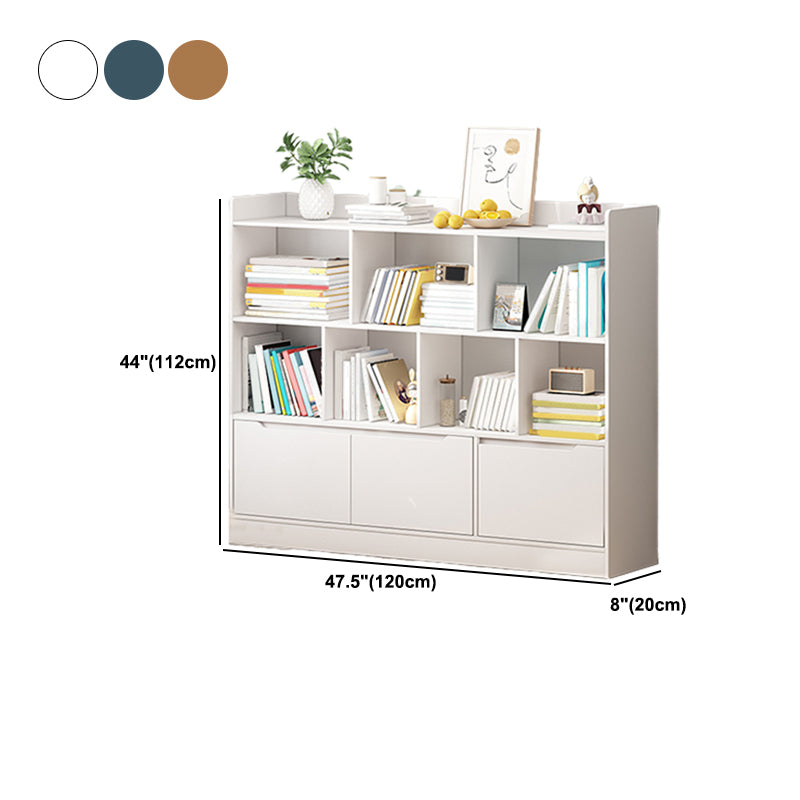 Scandinavian Engineer Wood Bookshelf 7.8" W Bookshelf for Home