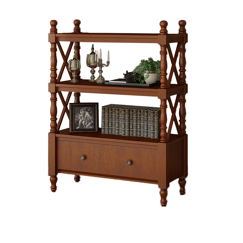 Scandinavian Study Room Bookshelf Solid Wood Etagere Bookcase