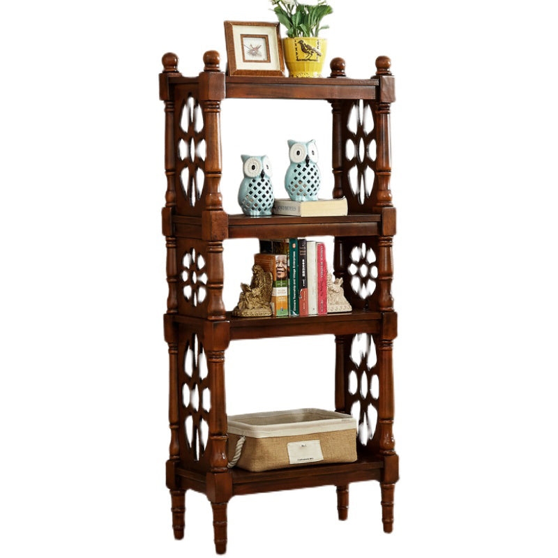 Scandinavian Study Room Bookshelf Solid Wood Etagere Bookcase