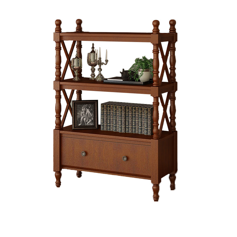 Scandinavian Study Room Bookshelf Solid Wood Etagere Bookcase