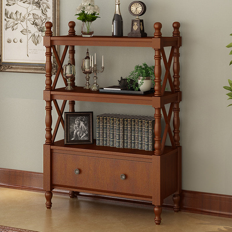 Scandinavian Study Room Bookshelf Solid Wood Etagere Bookcase