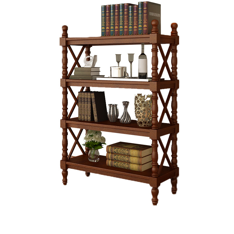 Scandinavian Study Room Bookshelf Solid Wood Etagere Bookcase