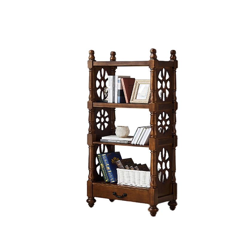 Scandinavian Study Room Bookshelf Solid Wood Etagere Bookcase