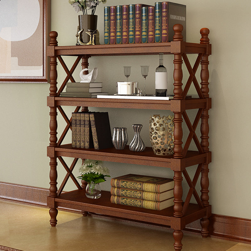 Scandinavian Study Room Bookshelf Solid Wood Etagere Bookcase