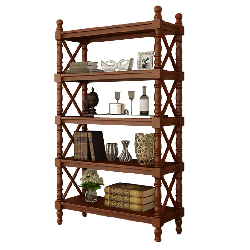 Scandinavian Study Room Bookshelf Solid Wood Etagere Bookcase