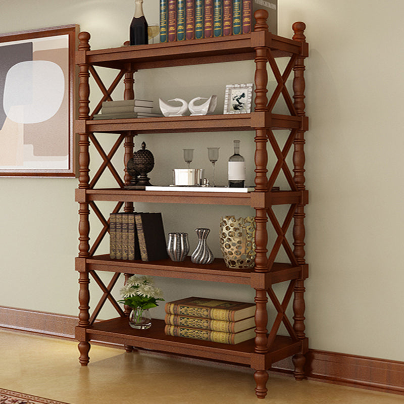 Scandinavian Study Room Bookshelf Solid Wood Etagere Bookcase
