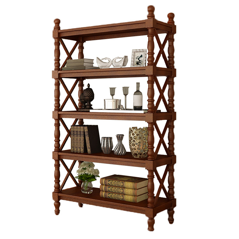 Scandinavian Study Room Bookshelf Solid Wood Etagere Bookcase