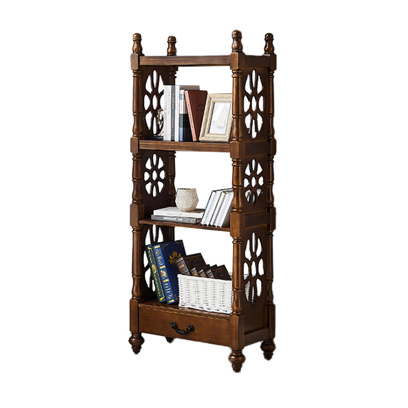Scandinavian Study Room Bookshelf Solid Wood Etagere Bookcase