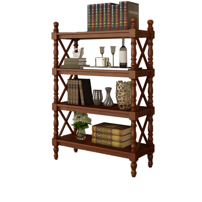 Scandinavian Study Room Bookshelf Solid Wood Etagere Bookcase