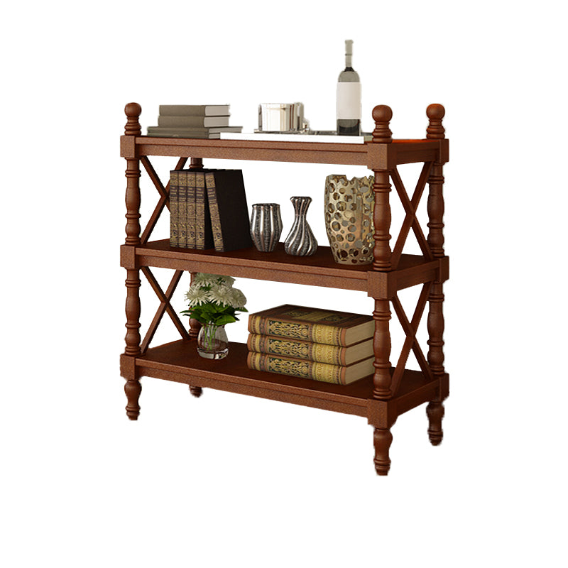 Scandinavian Study Room Bookshelf Solid Wood Etagere Bookcase
