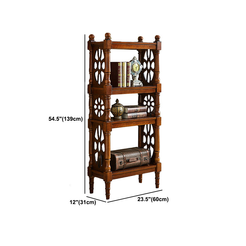 Scandinavian Study Room Bookshelf Solid Wood Etagere Bookcase