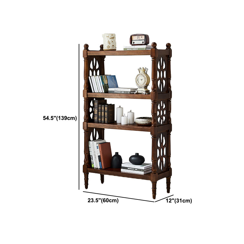 Scandinavian Study Room Bookshelf Solid Wood Etagere Bookcase