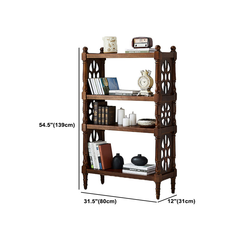 Scandinavian Study Room Bookshelf Solid Wood Etagere Bookcase