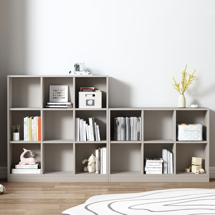 Contemporary Style Wood Bookshelf Closed Back Bookcase for Office