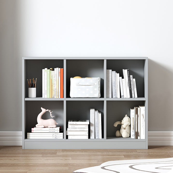 Contemporary Style Wood Bookshelf Closed Back Bookcase for Office