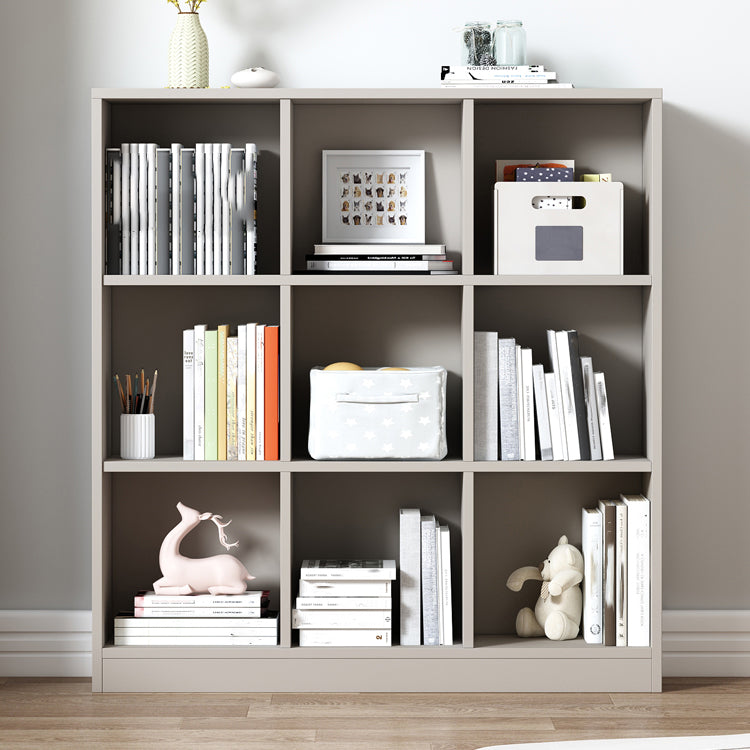 Contemporary Style Wood Bookshelf Closed Back Bookcase for Office