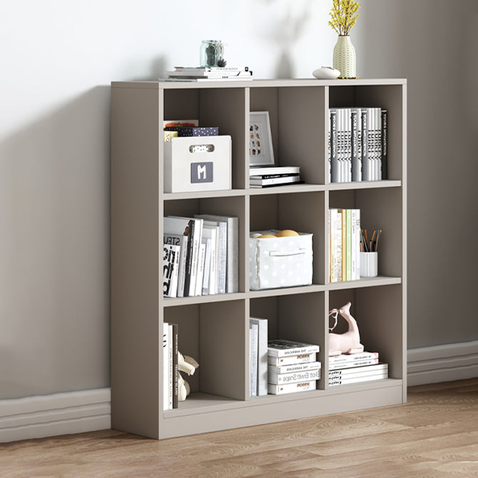 Contemporary Style Wood Bookshelf Closed Back Bookcase for Office