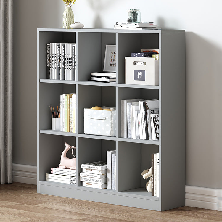 Contemporary Style Wood Bookshelf Closed Back Bookcase for Office