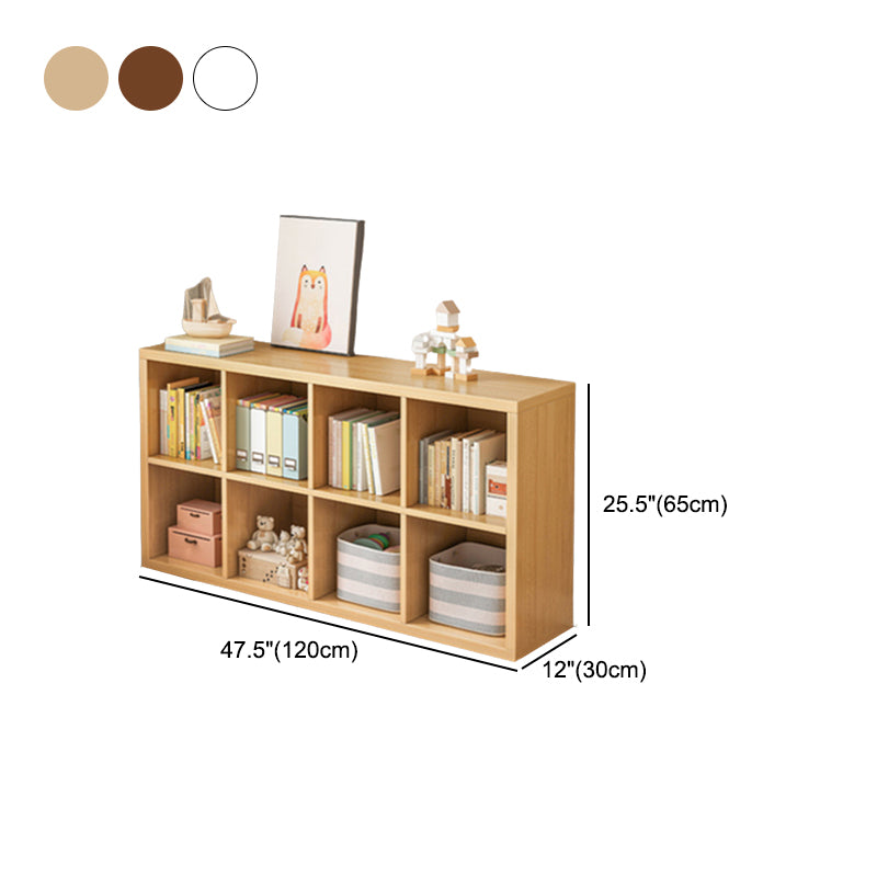 Modern Engineer Wood Bookshelf Closed Back Bookcase for Home Office