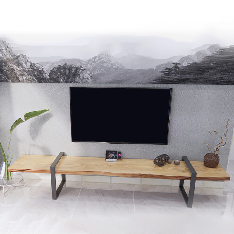 17.72"H TV Stand Industrial Style TV Solid Wood Stand Console for Living Room