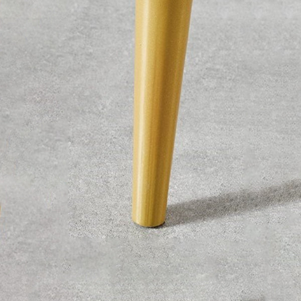 Nordic Armless Backrest Counter Stool Iron Cashier Bar Stool with Velvet Cushion