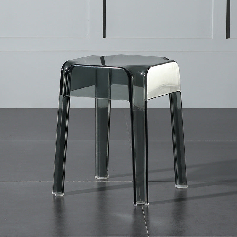 Modern Style Backless Bar-stool Plastic Counter Bar Stool with Plastic Legs for Home