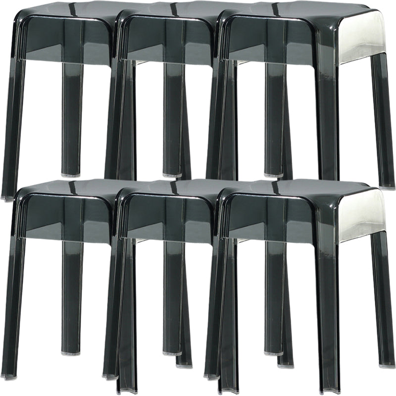 Modern Style Backless Bar-stool Plastic Counter Bar Stool with Plastic Legs for Home