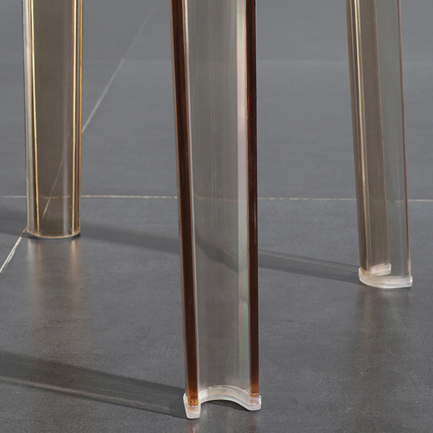 Modern Style Backless Bar-stool Plastic Counter Bar Stool with Plastic Legs for Home