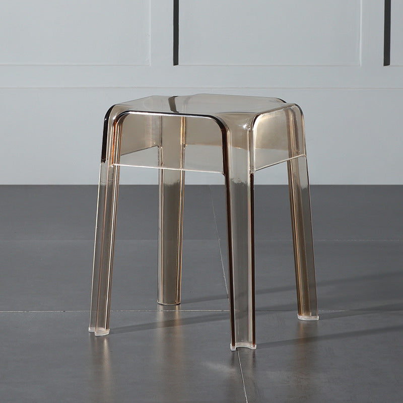 Modern Style Backless Bar-stool Plastic Counter Bar Stool with Plastic Legs for Home