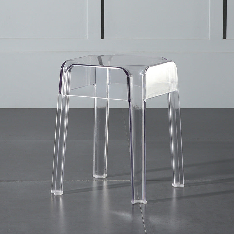 Modern Style Backless Bar-stool Plastic Counter Bar Stool with Plastic Legs for Home