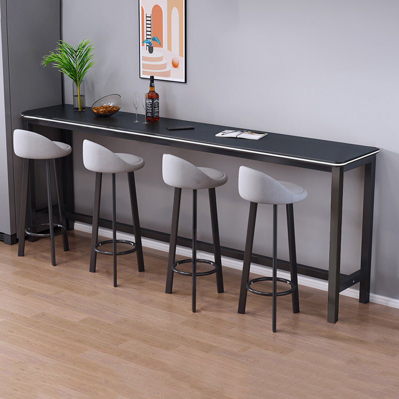 1/3/4/5 Pieces Wood Bar Table Set Matte Finish Modern Bar Set