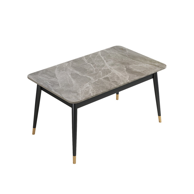Contemporary Rectangle Dining Table Set 1/2/5/7 Pieces Stone Top Dinette Set