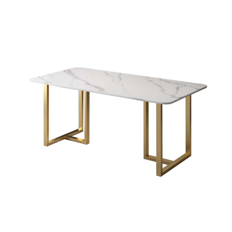 Nordic 1/5/7 Pieces Dining Set Rectangle Stone Dining Table for Dining Room Kitchen