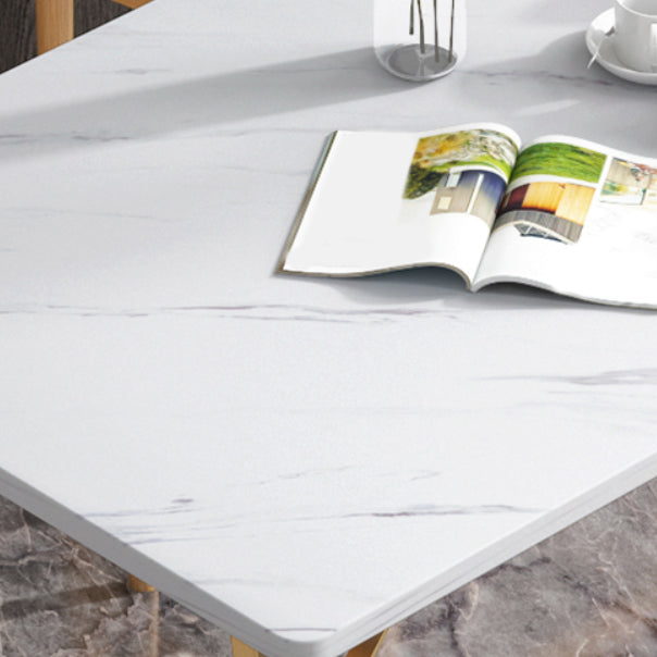 Nordic 1/5/7 Pieces Dining Set Rectangle Stone Dining Table for Dining Room Kitchen