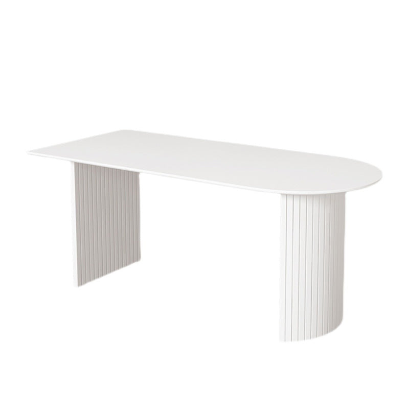 White Dining Table Simple Style Dinette Table for Home and Kitchen