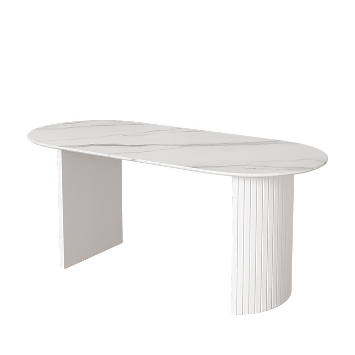 White Dining Table Simple Style Dinette Table for Home and Kitchen