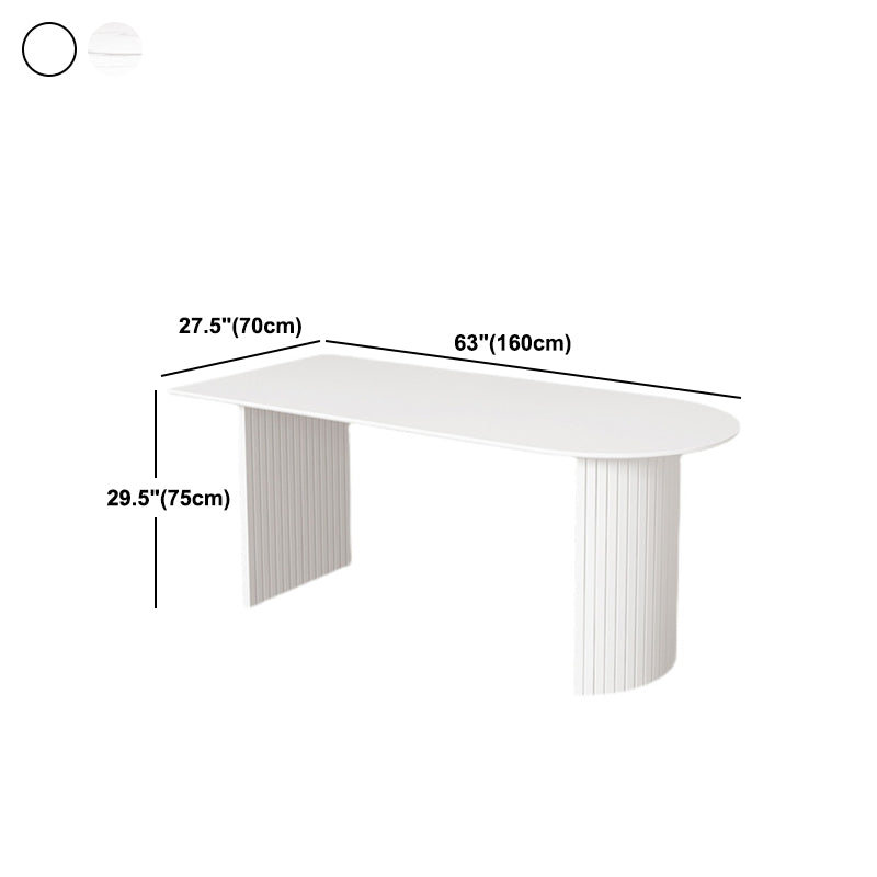 White Dining Table Simple Style Dinette Table for Home and Kitchen