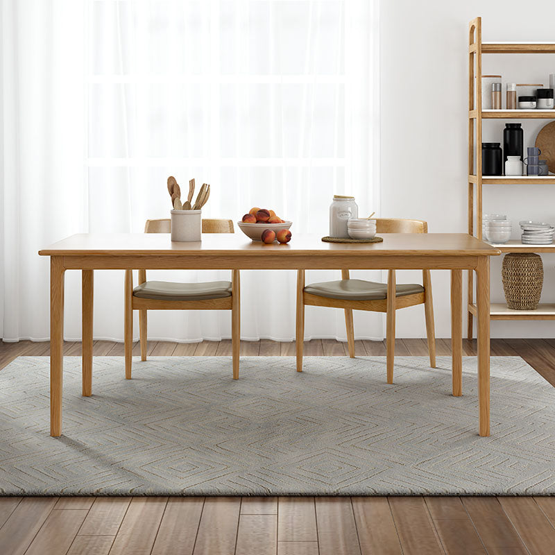 Rectangle Dining Site Table Pine Solid Wood Dining Room Furniture