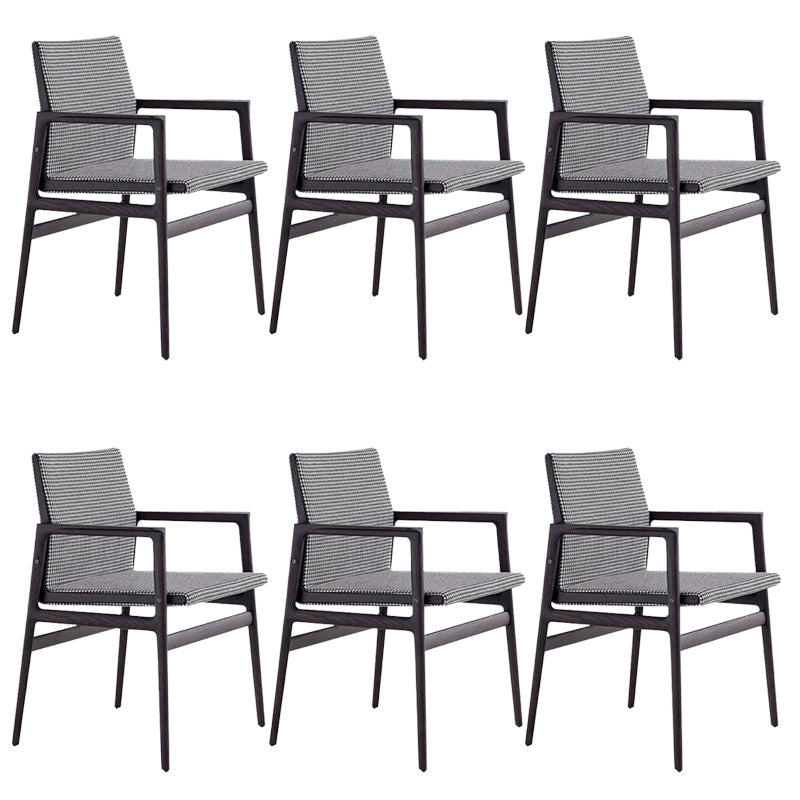 Contemporary Dining Arm Chair Solid Wood Dining Chair for Home