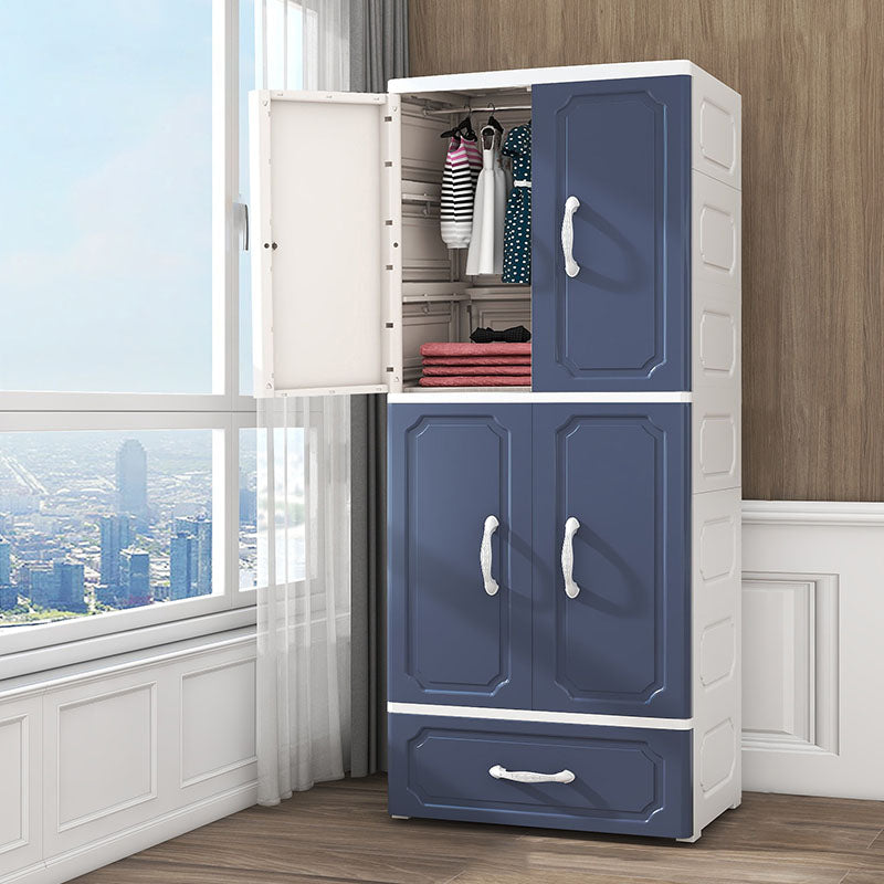 Contemporary Style Wardrobe Plastic Wardrobe Closet for Bedroom