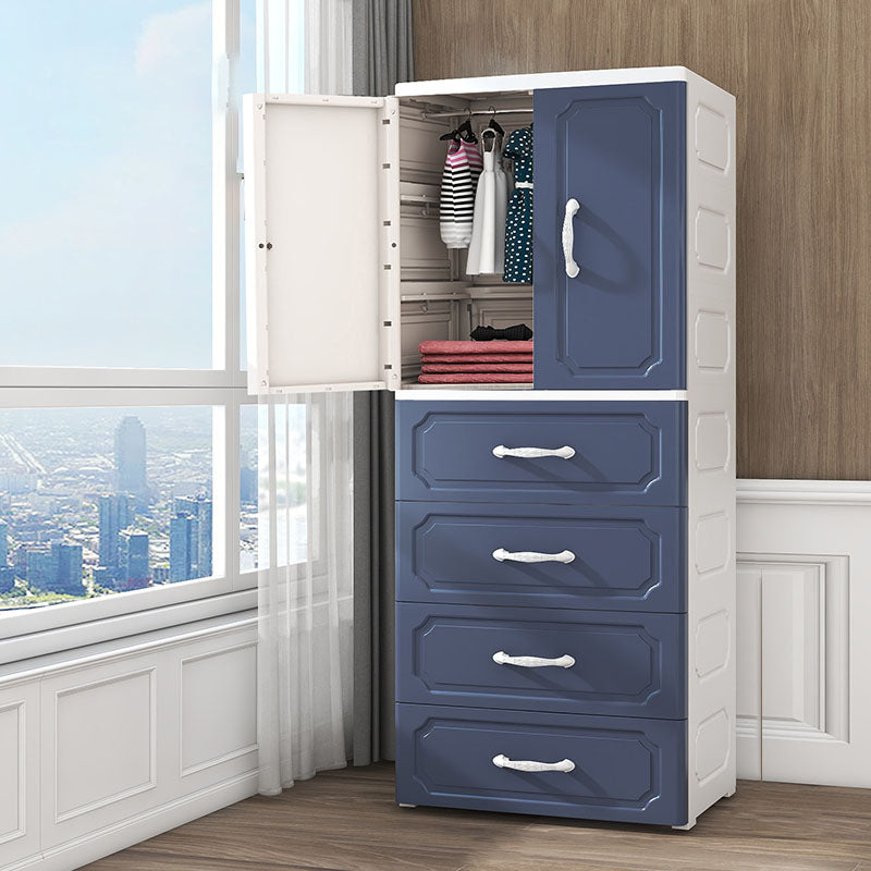 Contemporary Style Wardrobe Plastic Wardrobe Closet for Bedroom