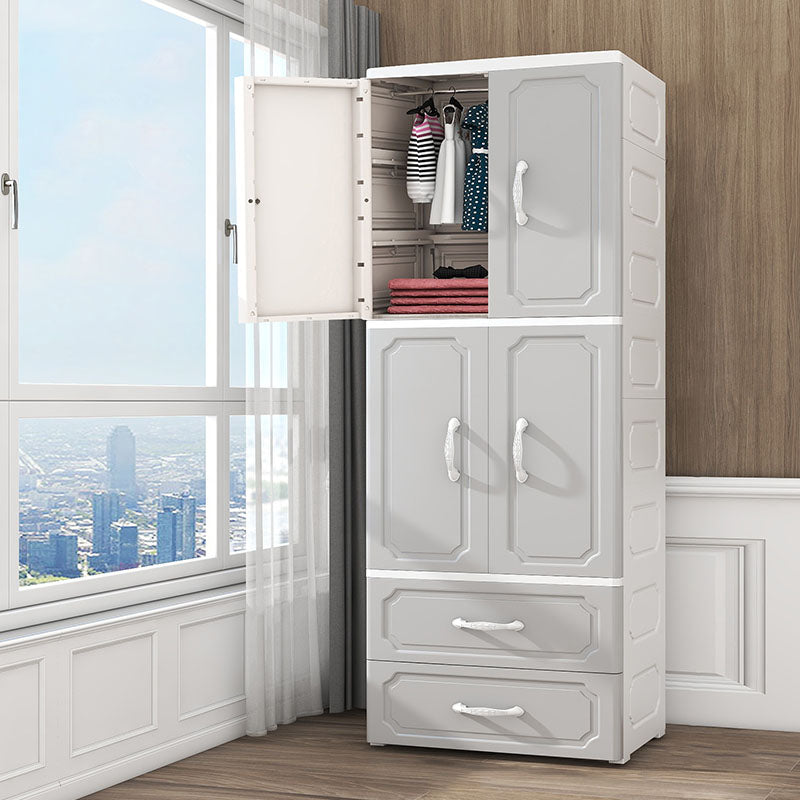 Contemporary Style Wardrobe Plastic Wardrobe Closet for Bedroom