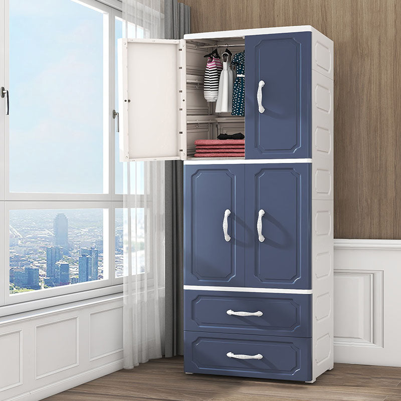 Contemporary Style Wardrobe Plastic Wardrobe Closet for Bedroom