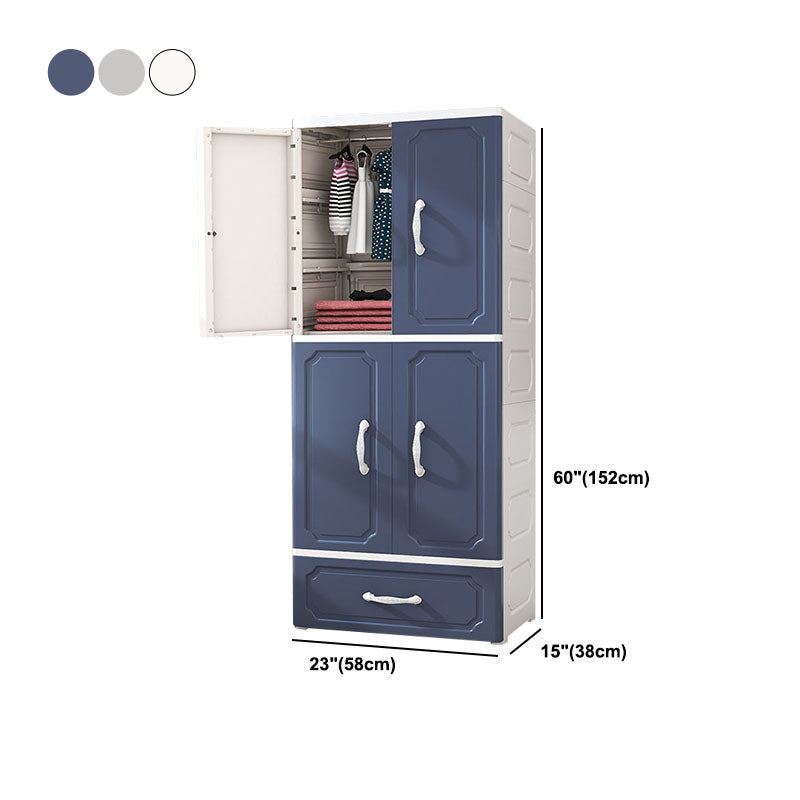 Contemporary Style Wardrobe Plastic Wardrobe Closet for Bedroom