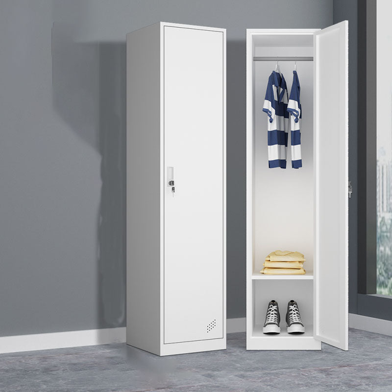 Steel Storage Cabinet Contemporary Wardrobe Armoire for Bedroom