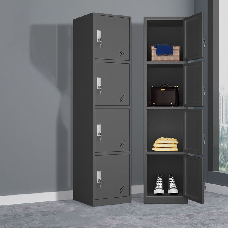 Steel Storage Cabinet Contemporary Wardrobe Armoire for Bedroom