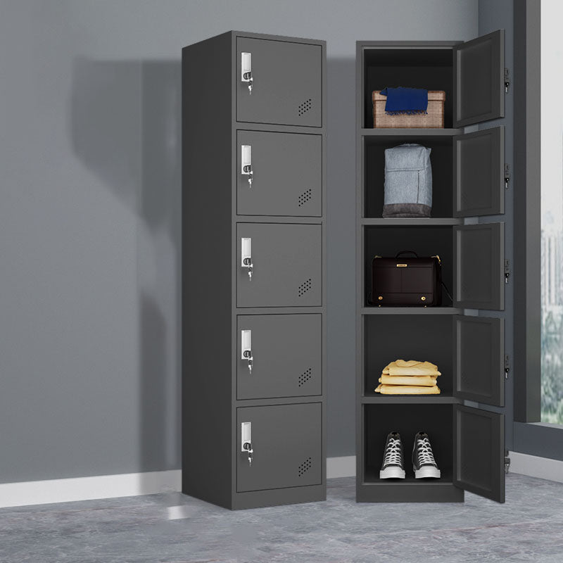 Steel Storage Cabinet Contemporary Wardrobe Armoire for Bedroom
