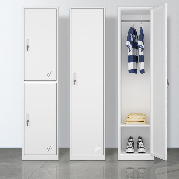 Steel Storage Cabinet Contemporary Wardrobe Armoire for Bedroom